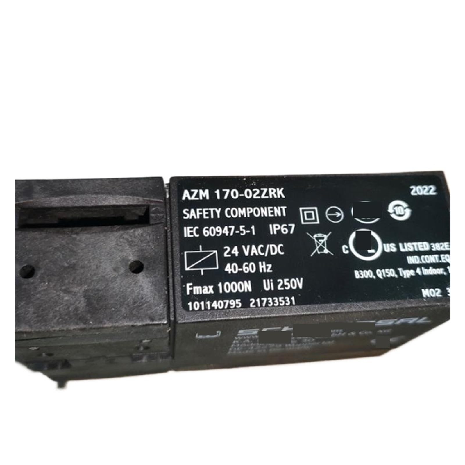 Interruptor de seguridad 170-02ZRK 24VAC/DC interruptor de bloqueo solenoide cerradura de puerta