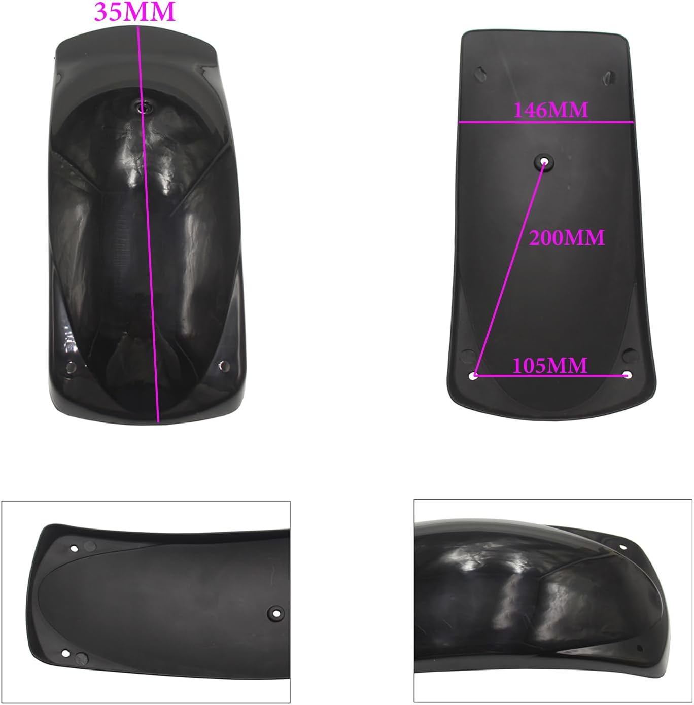 Go-Kart Front Fender for 90cc 110cc 125cc Kandi Roketa Kinroad Taotao Coolster