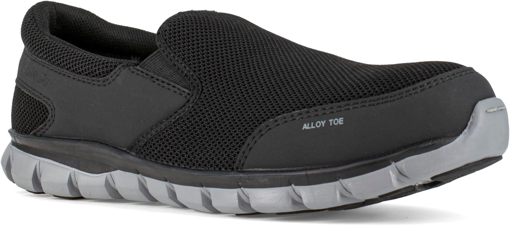 Reebok Mens Sublite Cushion Work Safety Toe Athletic Slip-on Work & Safety Shoe, Black, 14 Wide US