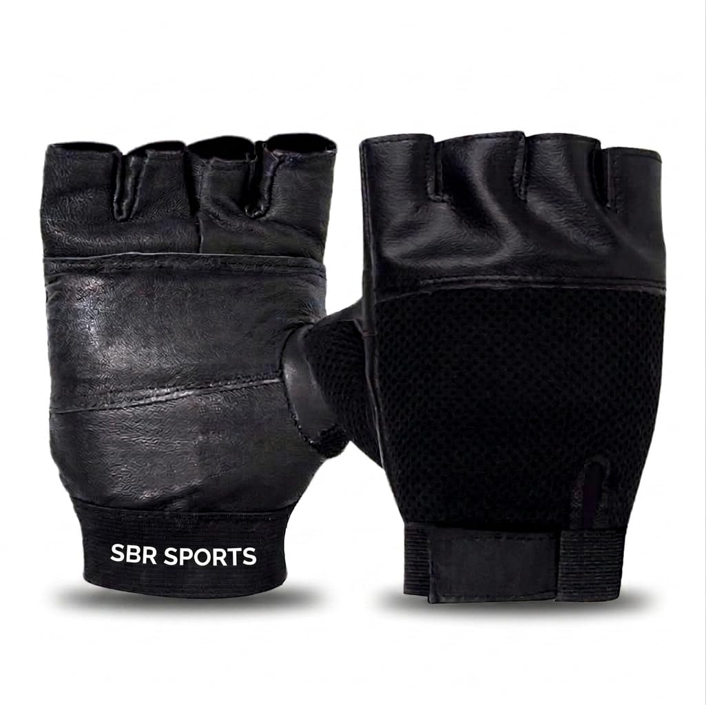 SBR SPORTS~Gym Gloves for Men & Women with Wrist Support – Half Finger Workout Gloves for Weightlifting, Training, Fitness, Hand Protection & Grip Strength Gym Gloves Pair-image-11