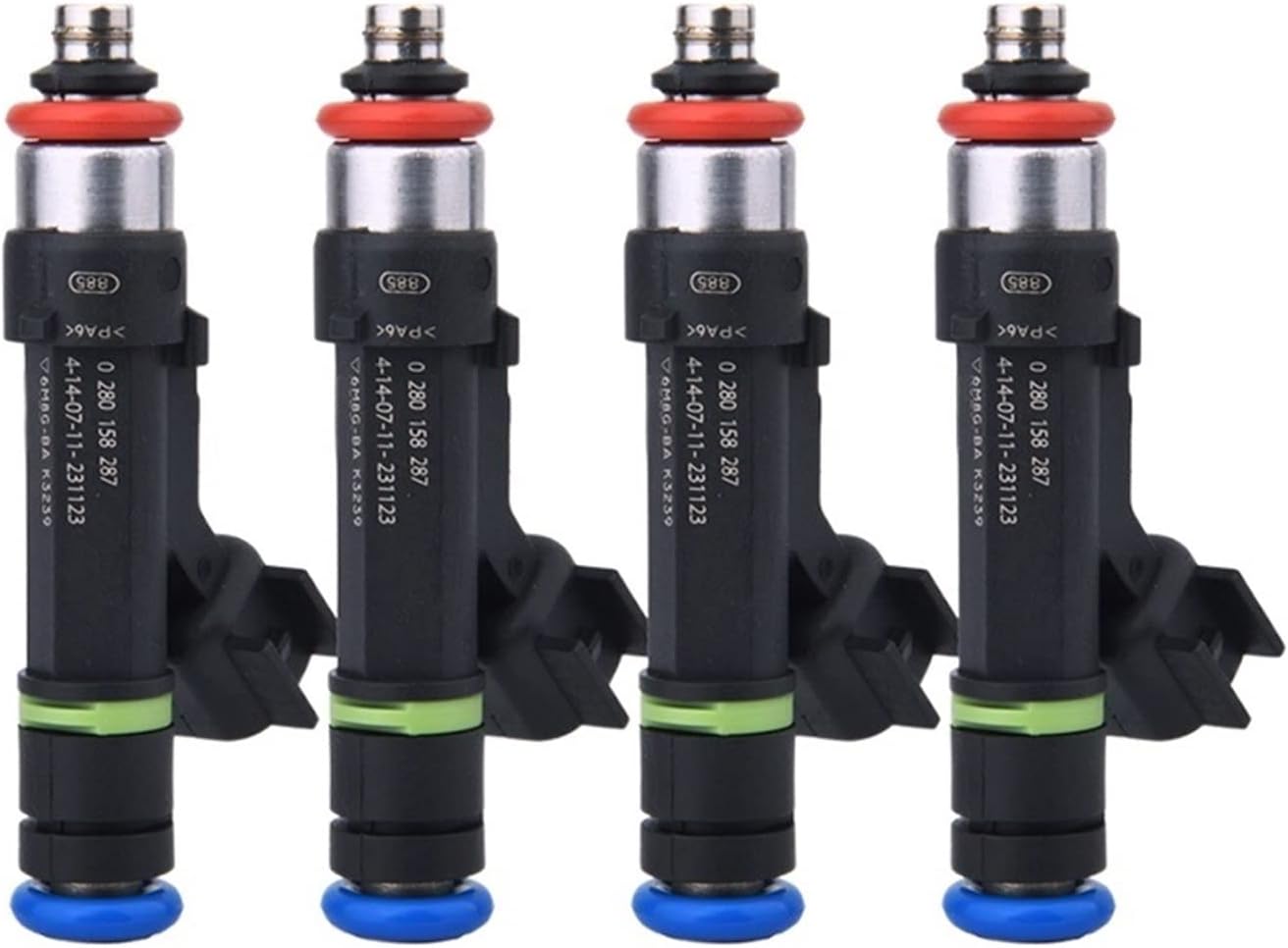 4X Fuel Injector OEM 0280158287 Compatible For Mazda 3 5 6