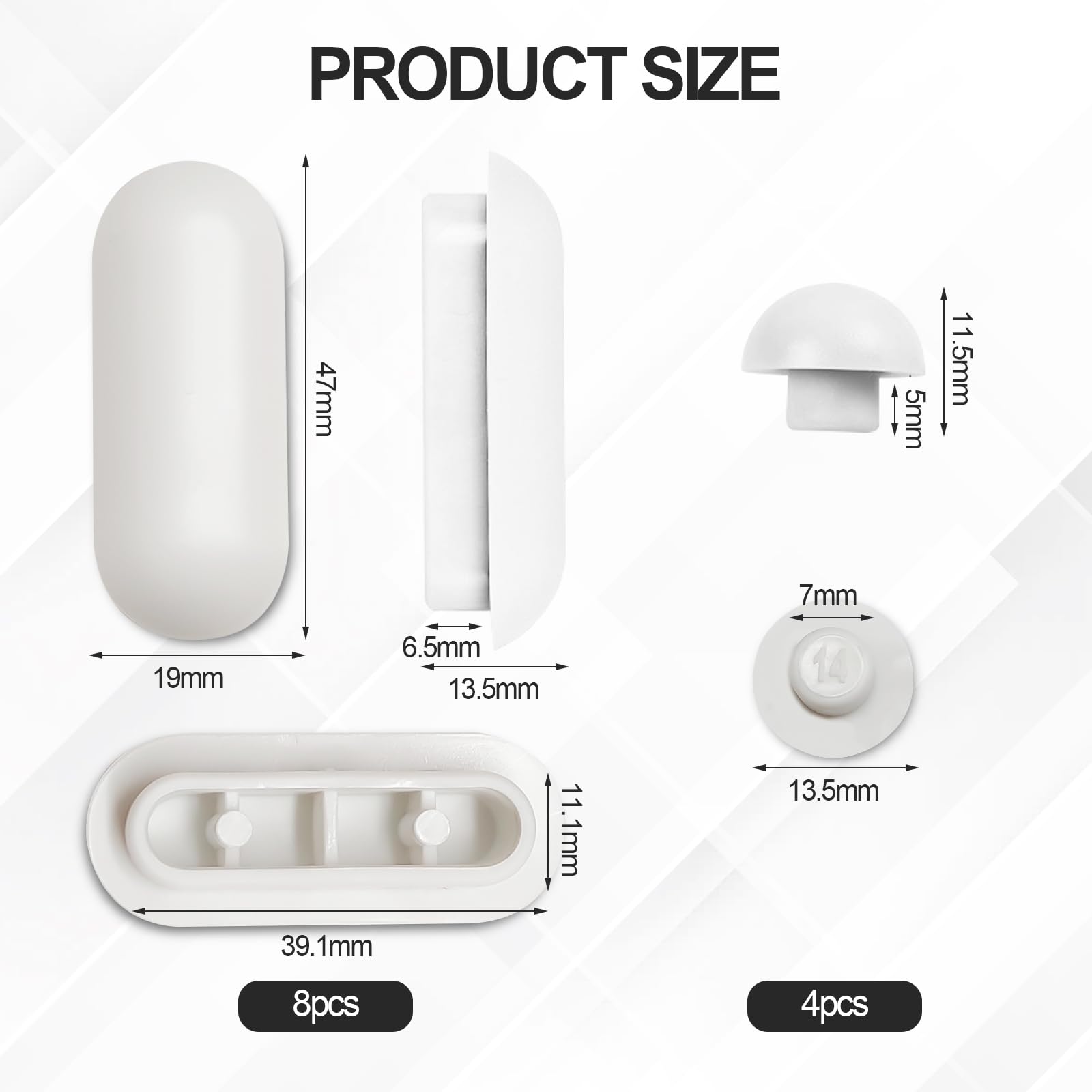 Kit Completo 12 Pezzi per Sedile WC - Paracolpi, Fissaggi e Gommini Universali per Tavoletta Water - Compatibile con Tutti i Modelli Standard (Bianco)