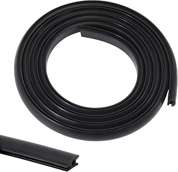 Rubber L-Track Cover Strip L-Track Dust Protector 2M/6.56ft Press in Rubber Cover for RV Truck Gym Floor Anchorages