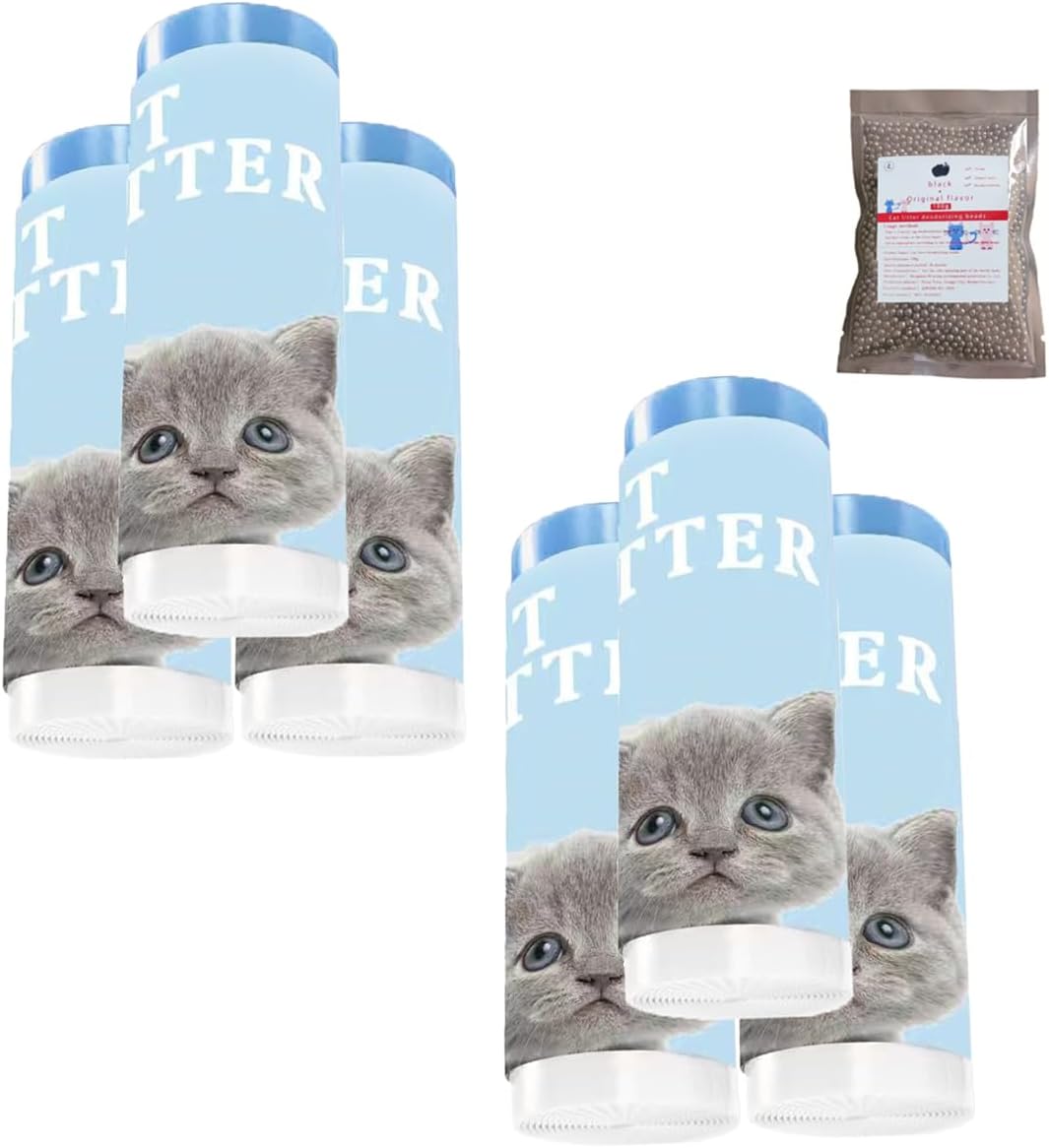 120 Count Cat Litter box Liners,Thick Drawstring Heavy Duty Replacement Waste Trash Bags Compatible with MeoWant SCO1/SC01-Y Automatic Cat Litter Box - 21.6" x 11.8"