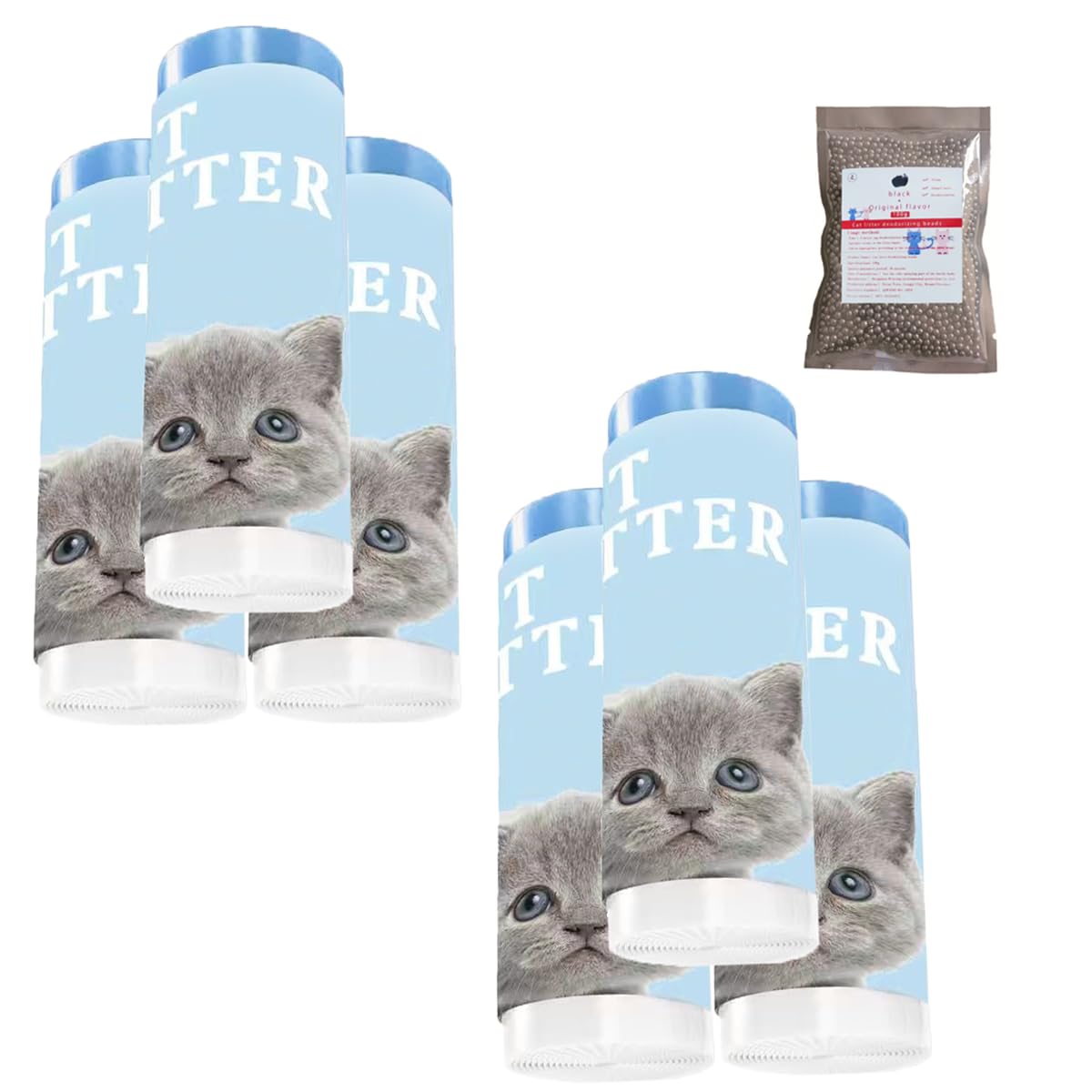 120 Count Cat Litter box Liners,Thick Drawstring Heavy Duty Replacement Waste Trash Bags Compatible with MeoWant SCO1/SC01-Y Automatic Cat Litter Box - 21.6" x 11.8"