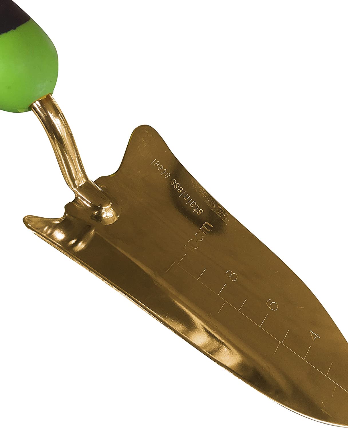 Garden Guru - Pala para trasplantar, acero inoxidable recubierto de titanio, resistente a la corrosión, agarre ergonómico, herramienta de pala de mano perfecta para jardinería, trasplante y excavación