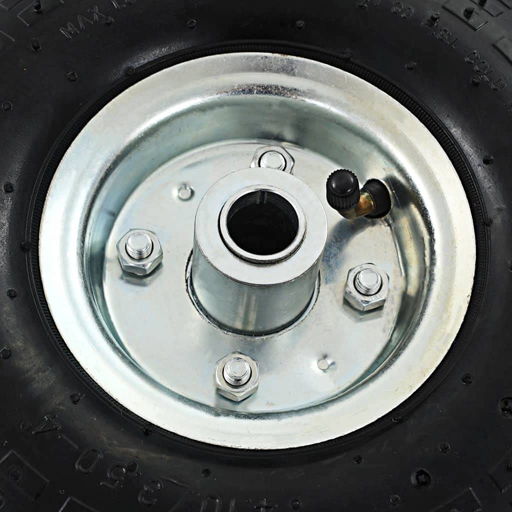 Ruota di carrello in gomma, 2 pezzi, 4.10/3.50-4 (260 x 83 mm)