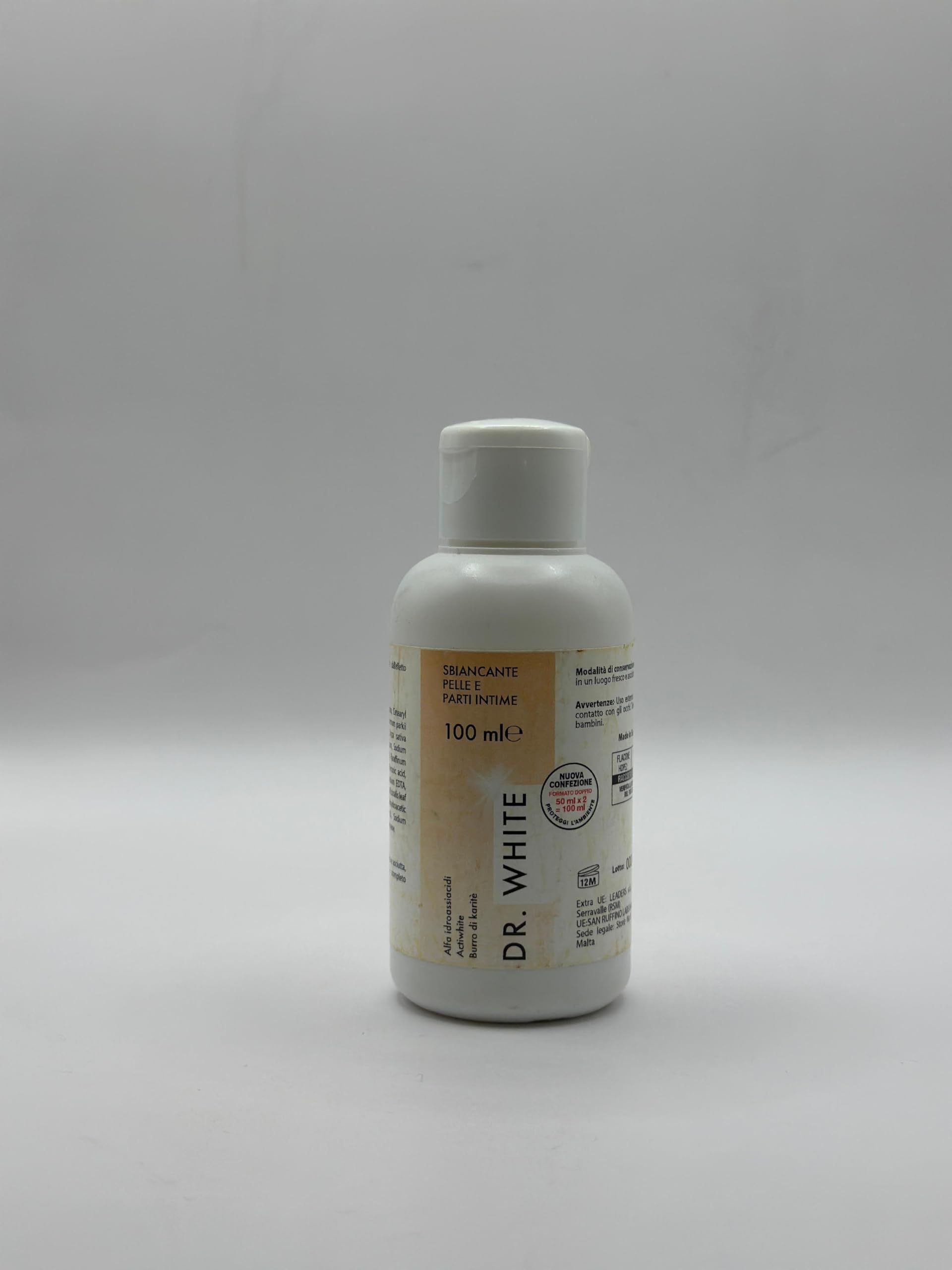 Dr White Intima wybielający krem 400 ml – krem rozjaśniający części intymne, Inguine i pachy – krem nawilżający i łagodzący (średnio)