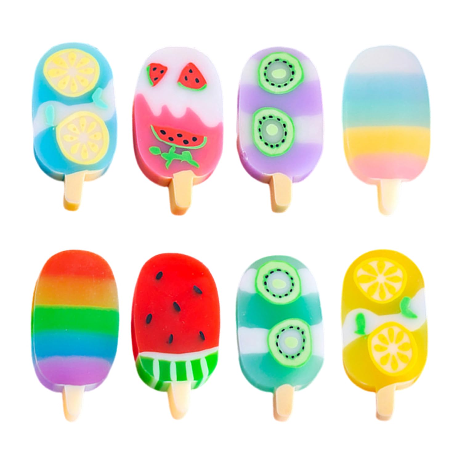 4Pz Gomme da Cancellare Bambini Gomma per Cancellare Gelato Gomma Frutta Studenti Materiale Scolastico Cancelleria Compleanno Festa Calendario Avvento Regalo Natale