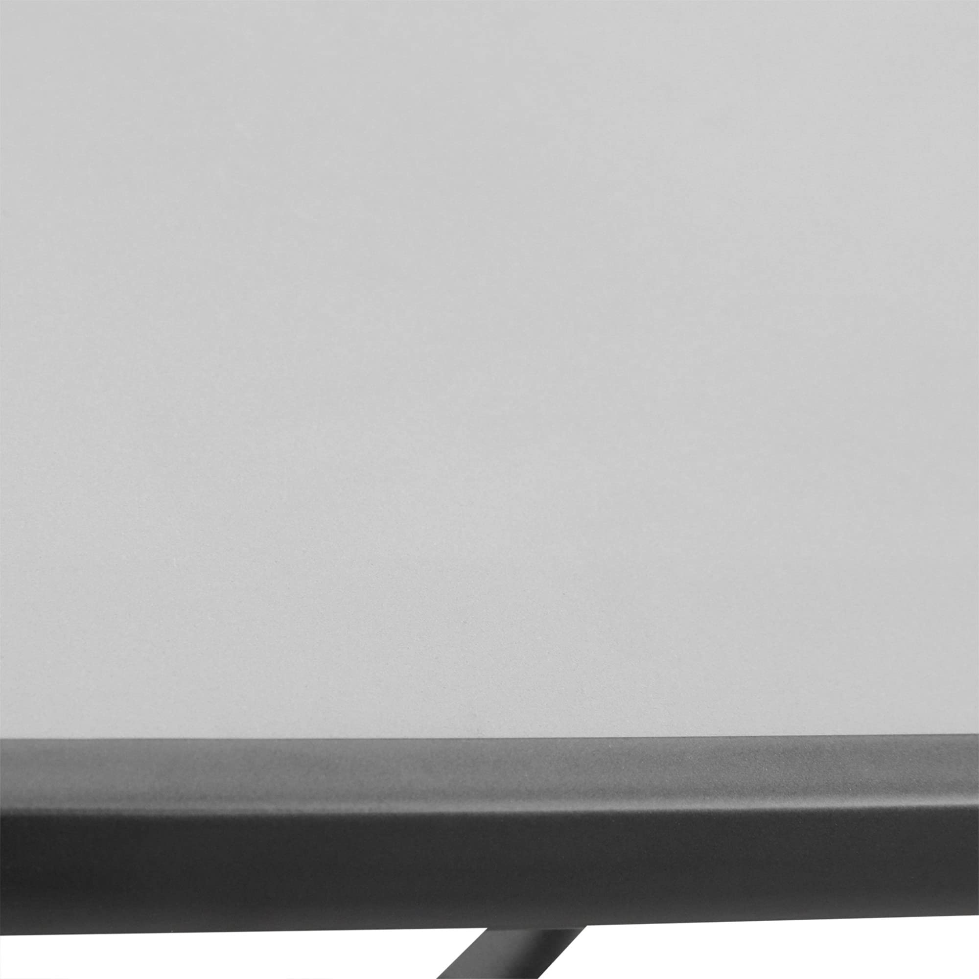 Outsunny Table Carrée Bistro de Jardin Dim. 68L x 68l x 84H cm Métal Gris | Époxy, Plateau Verre Trempé Granité