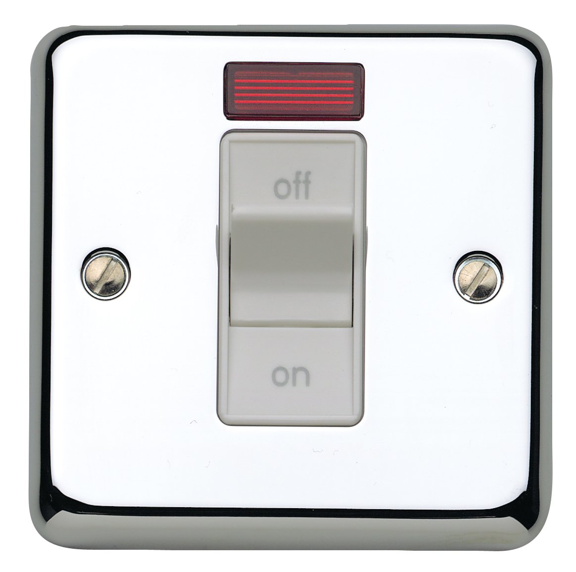 MK Chroma Plus K5106PCR 32A Double Pole Switch with Neon