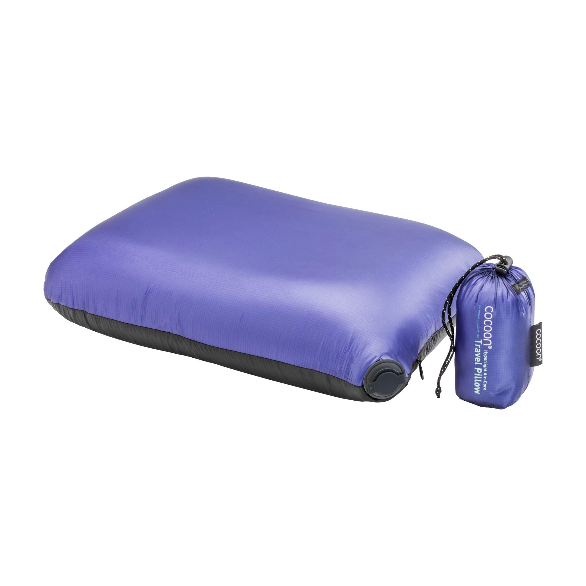 COCOON Air-Core Pillow Hyperlight Size 28 cm x 38 cm Black/Dark Blue