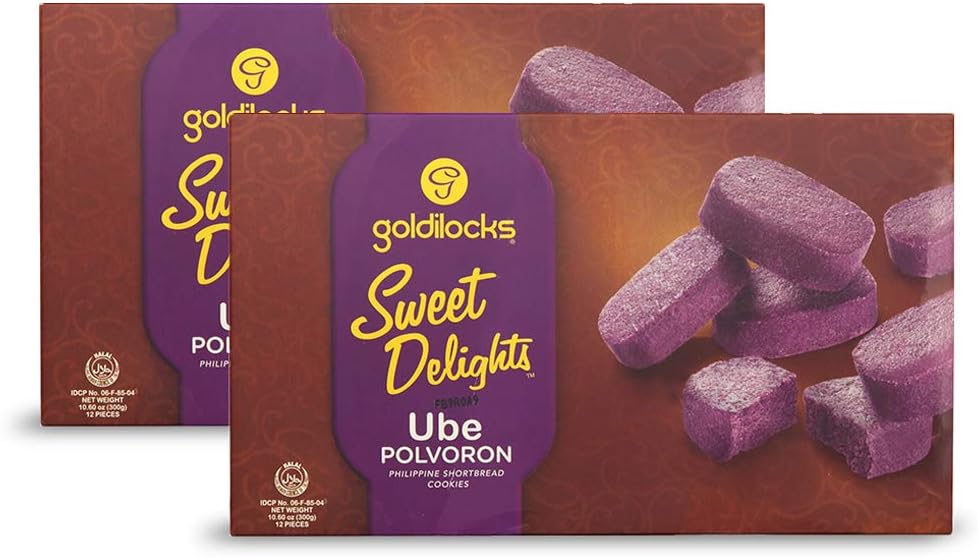 goldilocks Sweet Delights Ube Polvoron 10.60 oz (300g) 2 Pack