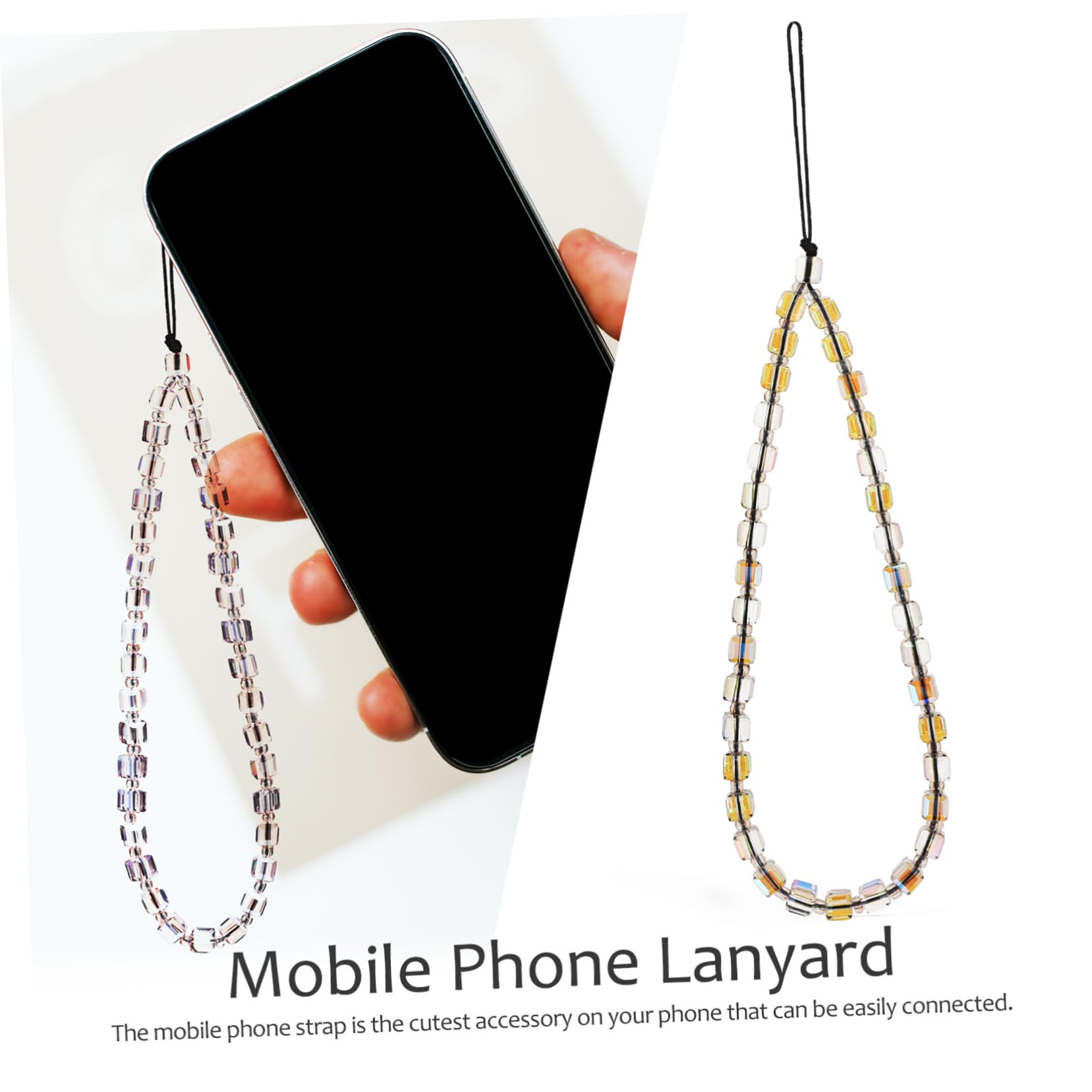 Lurrose Cuerda De Teléfono Móvil Con Cadena De Cristal Artificial Pack De Accesorios Y Decorativos Mujeres Y Niñas