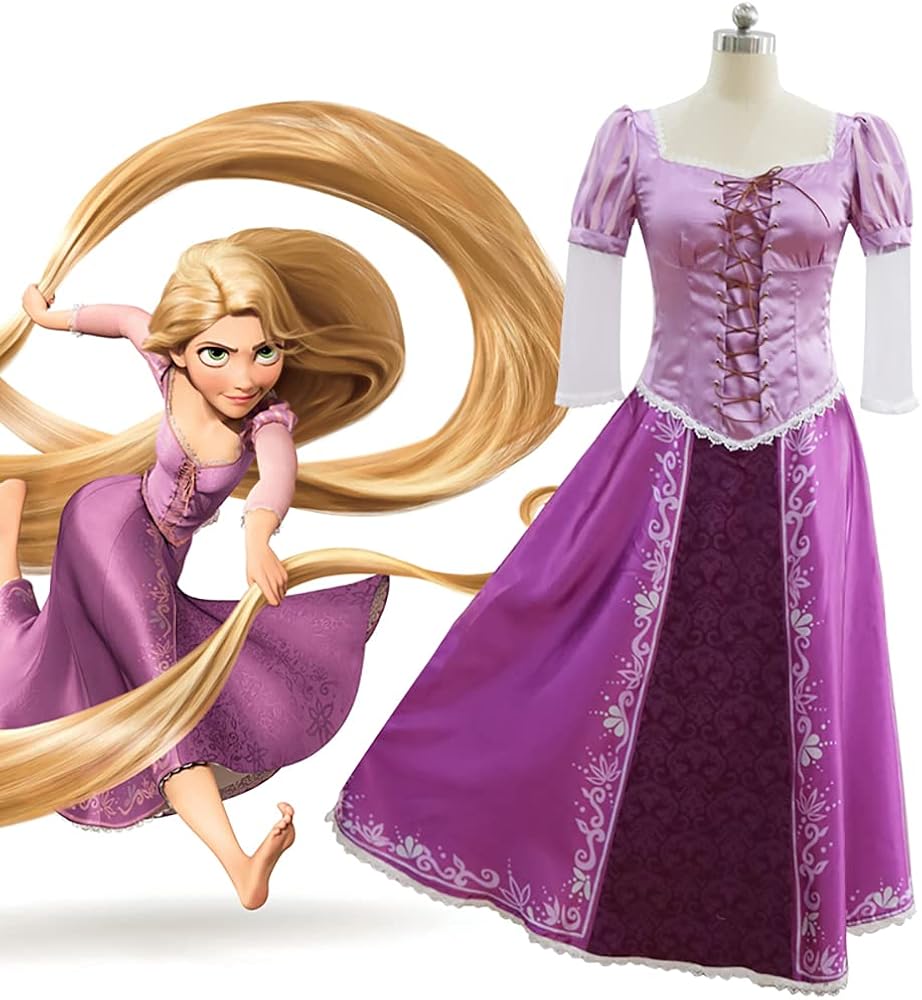 ⭐︎送料込み⭐︎ラプンツェル ドレス 大人 仮装 衣装 Lサイズ Amazon.co.jp: [SCLYX] ラプンツェルドレス 大人 パープル 紫