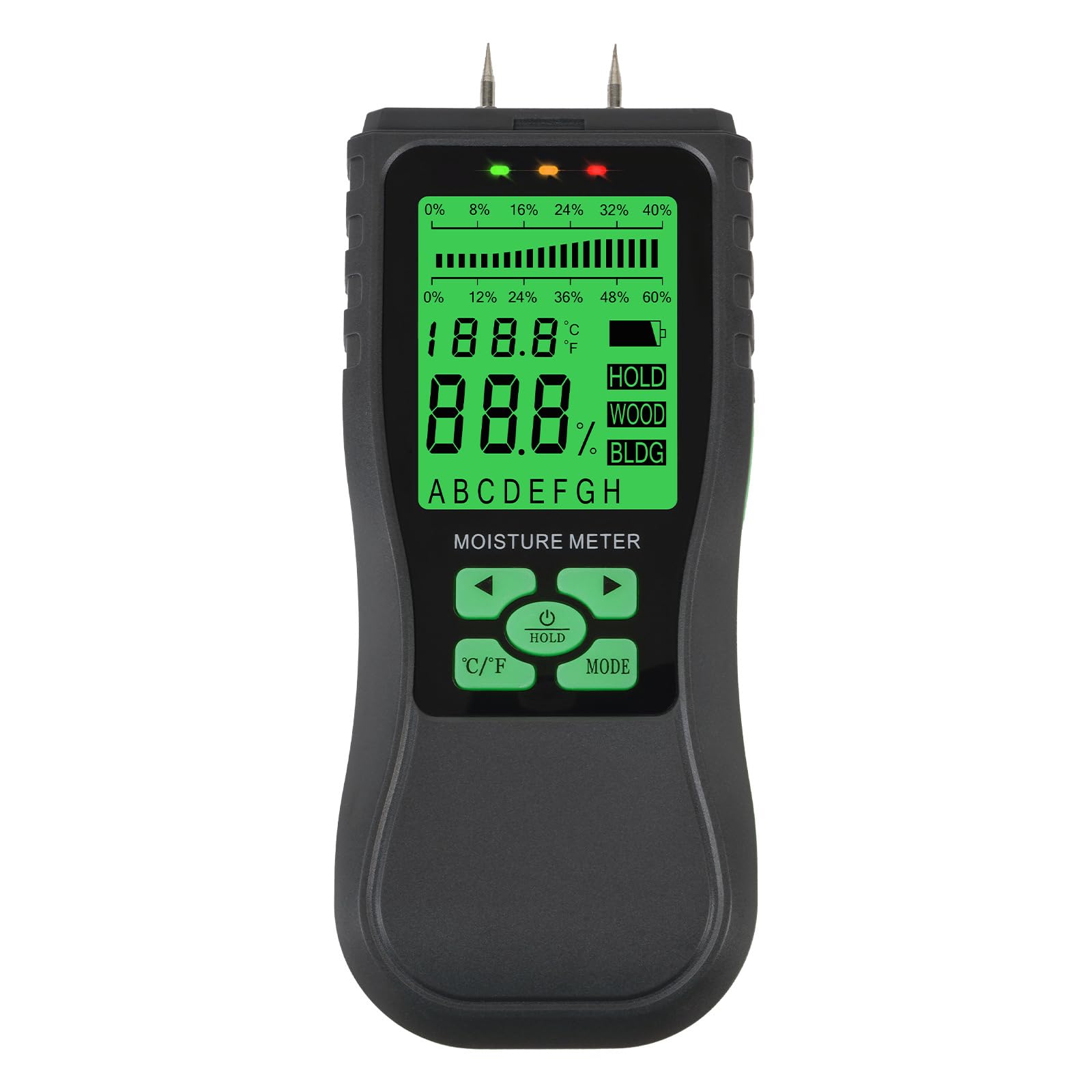 MJDHS Handheld Paper Moisture Meter - Fast Measurement In 0.5 Seconds, Multi-Functional Detection For Measuring Wood, Paper, Walls, And Other Materials