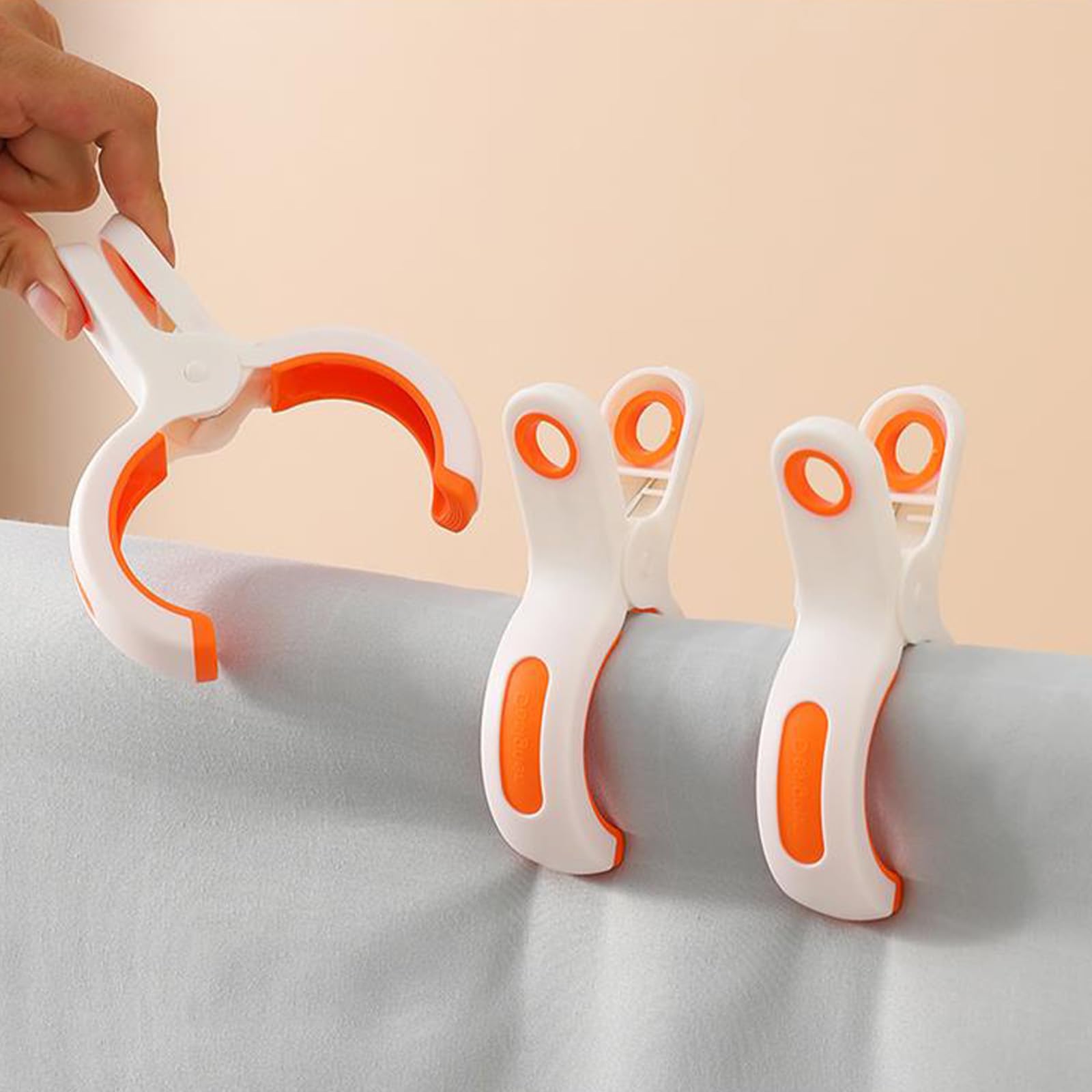 Set Di 12 Fermagli Per Asciugamani Grandi - Mollette Antivento, Per Spiaggia, Piscina E Casa - Foto 8