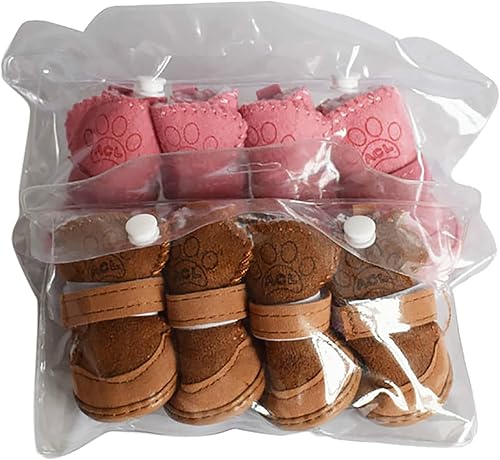 Miniatura 6 de Botines de nieve para cachorros para perros pequeños, botines Chihuahua para invierno, botines para gatos pequeños, zapatos para gatos para clima