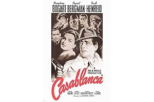 Casablanca Vintage Movie Poster