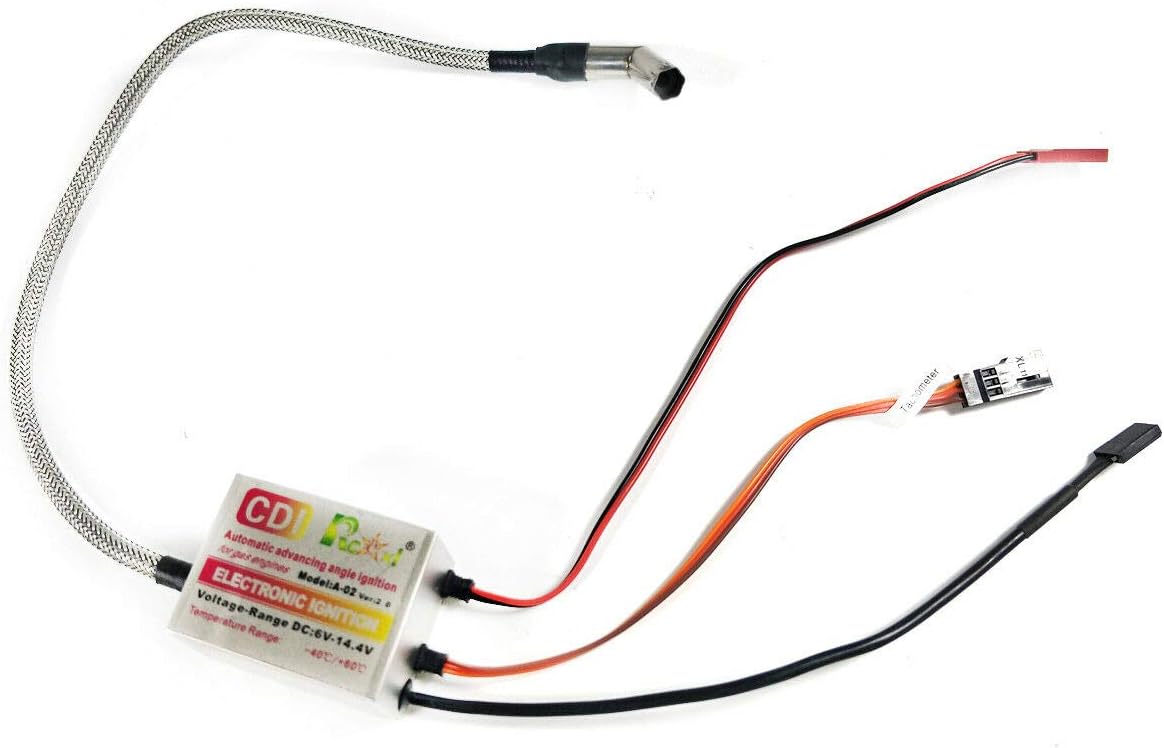 Automatic Single Ignition CDI for NGK ME8 1/4-32 120 Degree + Hall Sensor Suitable for RCGF Engine