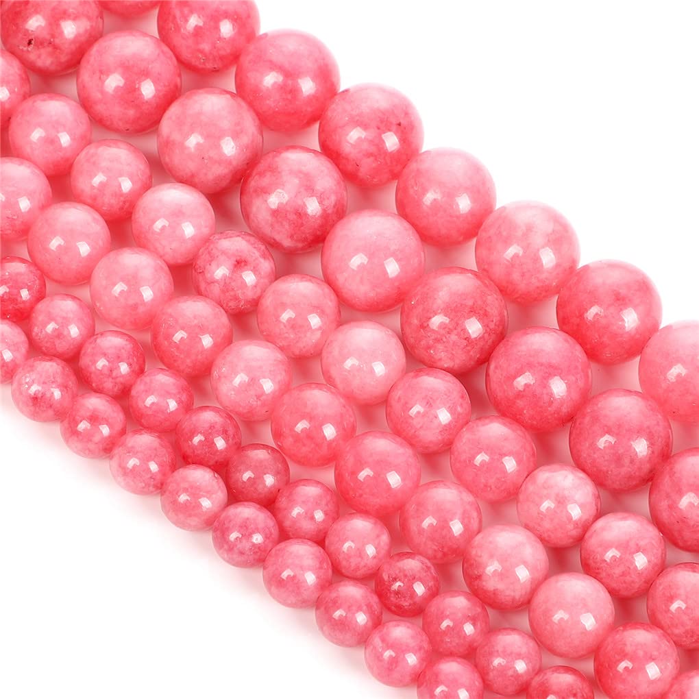 Perles en pierre naturelle veines rouges entretoises rondes en vrac