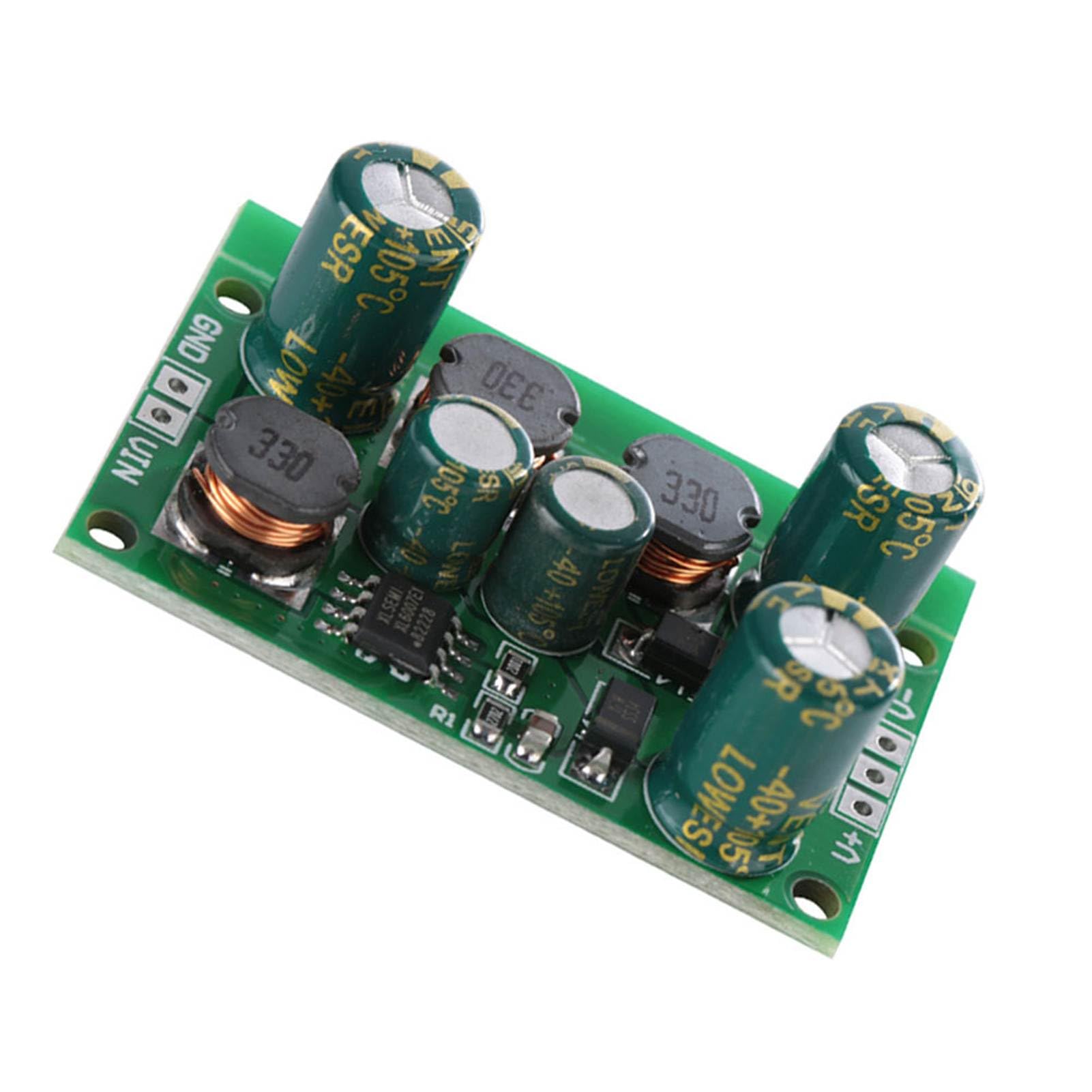 Convertidor DC DC Voltaje Positivo Negativo Módulo Elevador Reductor Fuente de Alimentación Dual Regulador ±5V ±6V ±9V ±10V ±12V ±15V ±18V ±24V con Arranque Suave para (Tensión de Salida