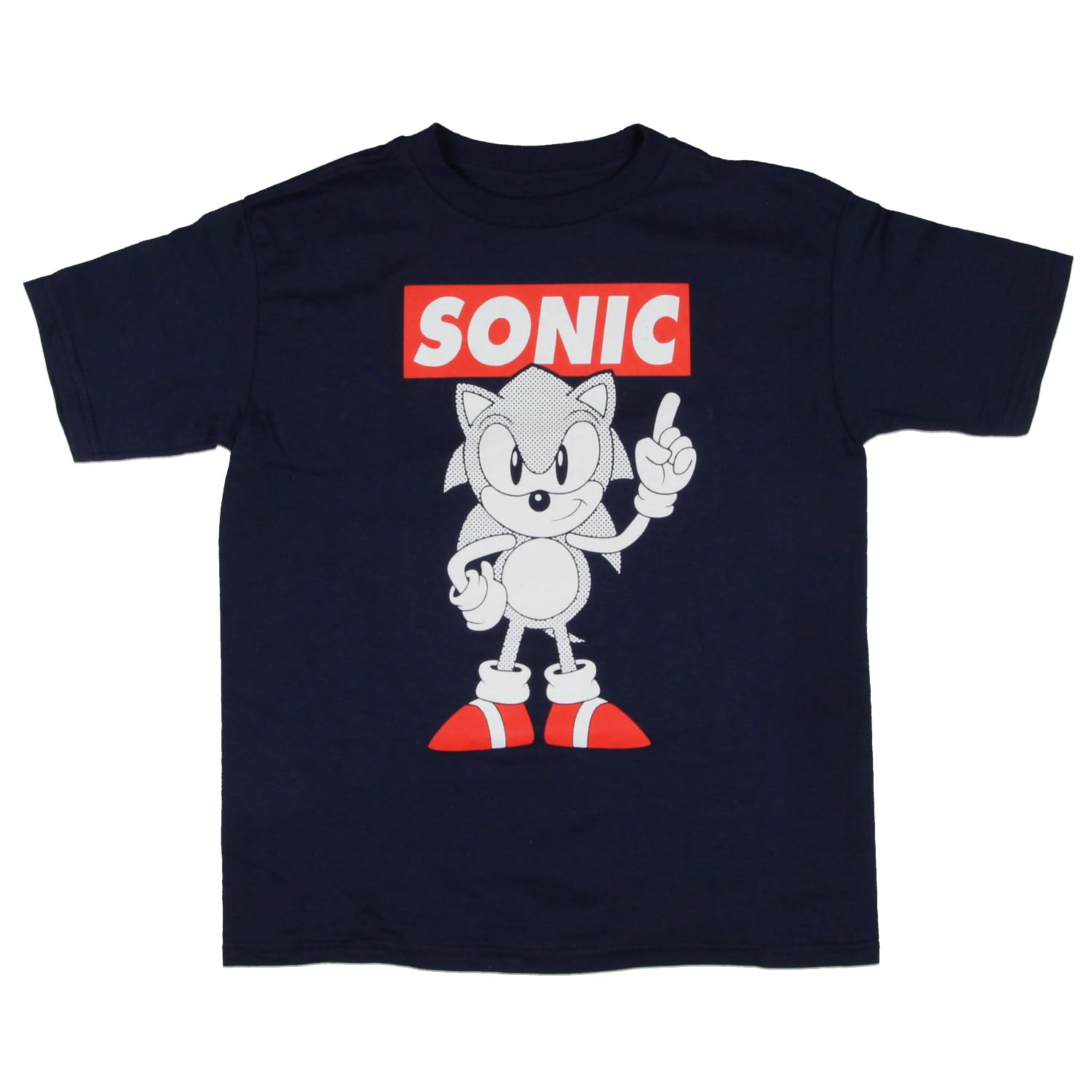 Sonic The Hedgehog Boy's Pop Art Sonic Kids Short Sleeve T-Shirt