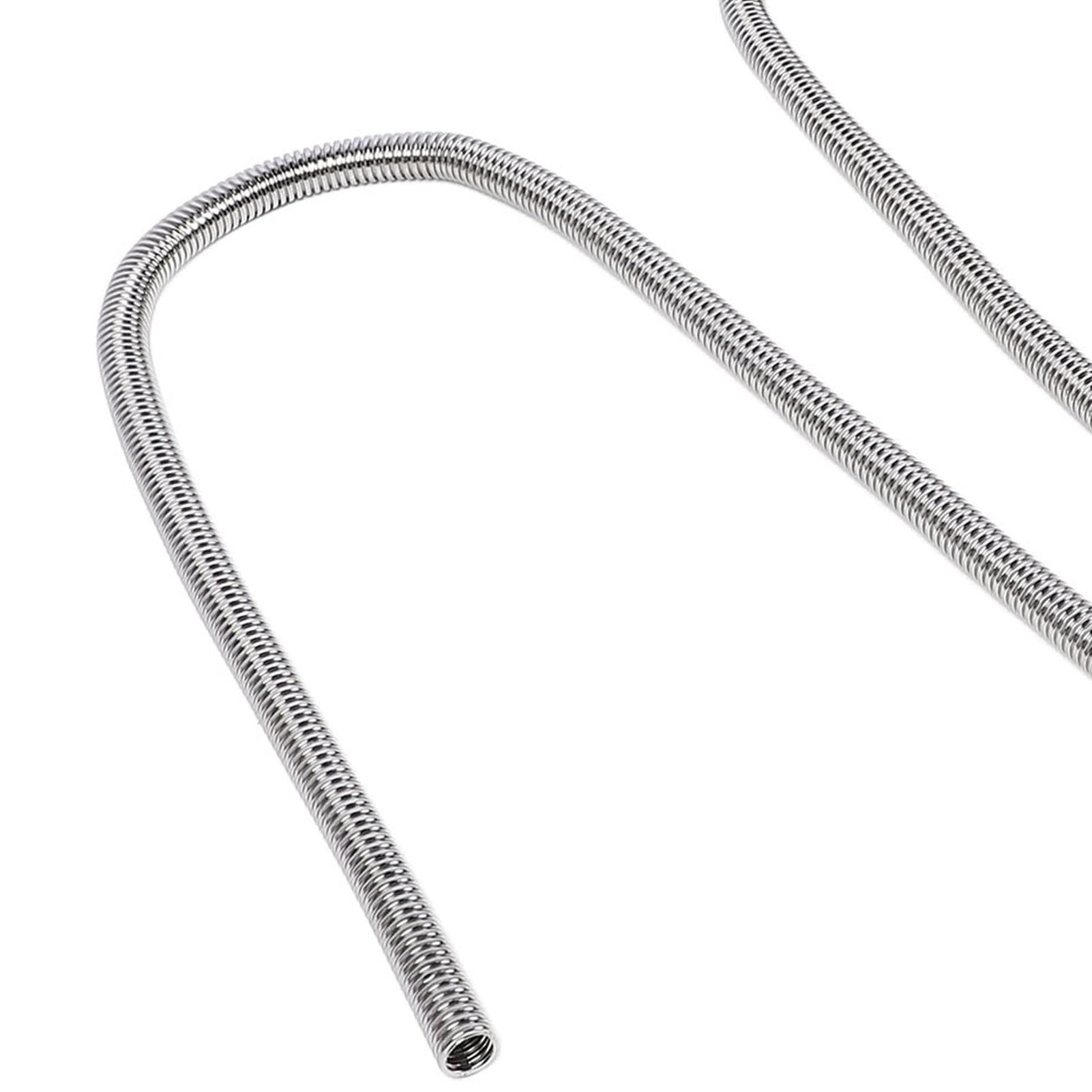 Qqmora Kit Tubo Flessibile del Radiatore del Liquido di Raffreddamento Raffreddamento Efficiente Design Flessibile per Veicoli Universali Acciaio Inossidabile 44 Pollici (Argento)