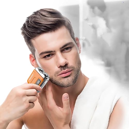 Miniatura 9 de Mens Electric Shaver  High-Speed Face Trimmer, Portable Rechargeable Beard Shaver, Wet Dry Shaving Tool  Cordless Grooming Kit for Home and Travel,