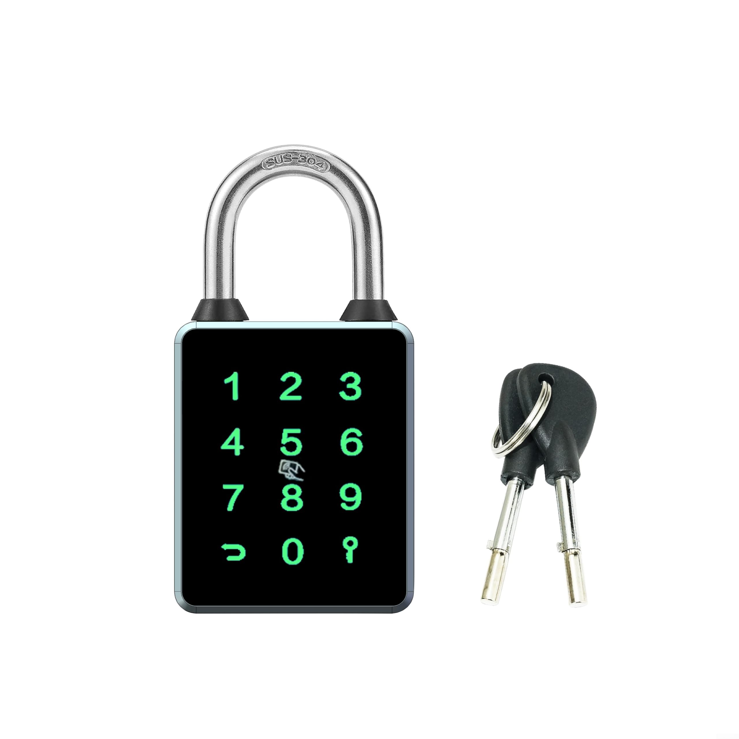 Candado impermeable inteligente con control de aplicación para TUYA y aleación de aluminio IP65 cerradura de seguridad al aire libre con tarjeta de contraseña clave NFC, almacena 30