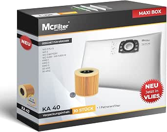 McFilter TM 2-10 – 10 Sacchetti Per Aspirapolvere In Microfibra – Compatibili Con Taski Vento 8, Cleanfix, Columbus E Molti Altri - 3