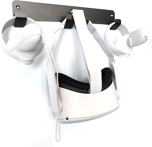 Miniatura 4 de Soporte de pared VR para Oculus QuestQuest 2RiftRift S VR, ajuste universal elegante para auriculares de juegos de realidad virtual, gancho de