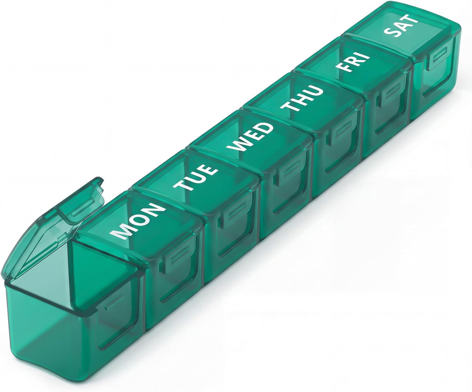 2-Pack Weekly Large Pill Organizer, Pill Container 7 Day Pill Box