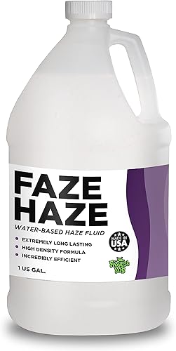 Froggys Fog Faze Haze - Líquido profesional para neblina, a base de agua, funciona con una amplia variedad de máquinas de neblina, 1 galón