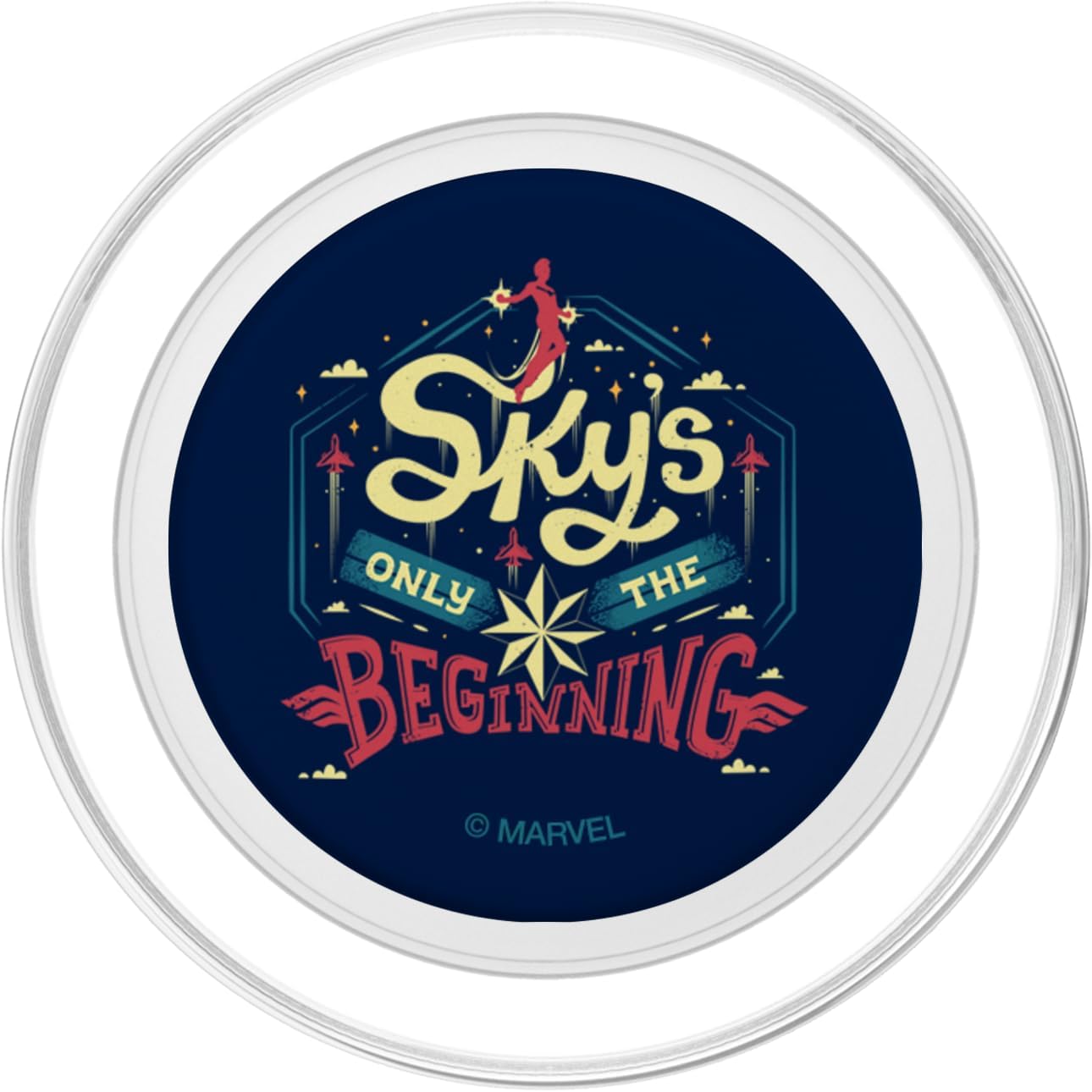 Marvel Captain Marvel Sky's Only The Beginning PopSockets MagSafe PopGrip for iPhone