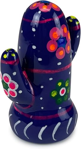 Artesania Salero mexicano  Cactus y Wanderer  Juego hecho a mano de Nopal y Haragan Saleros de Cerámica  Colores vibrantes hecho a mano por
