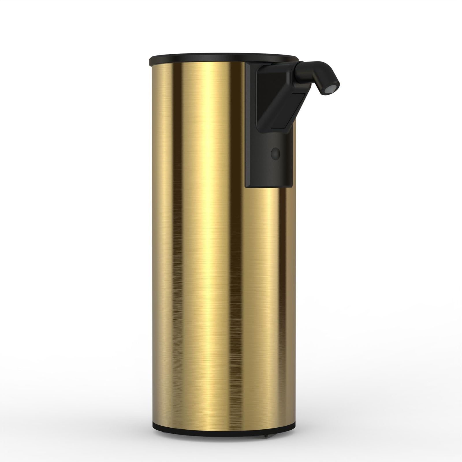 Dispenser automatico di sapone da banco in acciaio inox, 4 livelli regolabili, 350 ml, dispenser di sapone con sensore intelligente per bagni e cucine (oro)