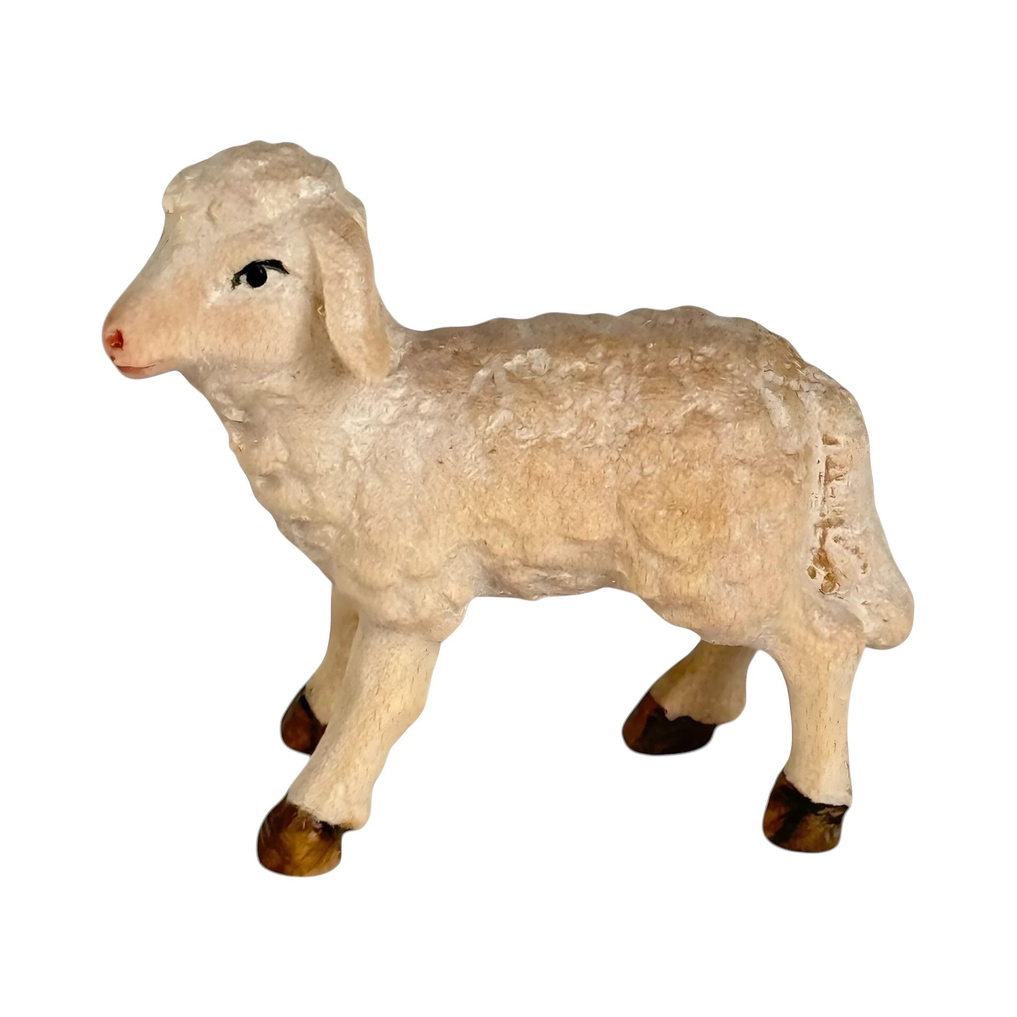 Dolfi Classic Wooden Lamb Figurine - Natural Maple Wood