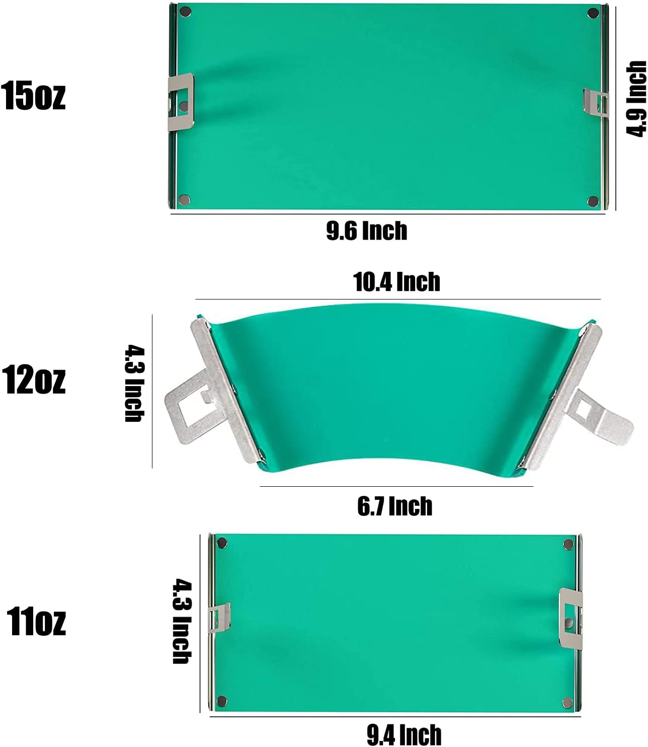 KISEER 11OZ 12OZ and 15OZ 3D Sublimation Silicone Mug Wrap 3 Pack Silicone Mug Cup Clamp for Mugs Printing