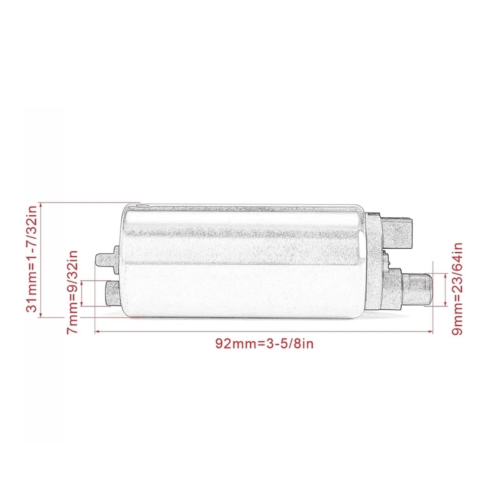 Elektrische Inline Kraftstoffpumpe Für CRF 250R 250RL 450R 450RX CBR 125 125RW JC39 16700-MEN-A52 16700-MEN-A51 Motorrad Benzinpumpe Kraftstoffpumpe