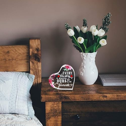 Miniatura 5 de PETCEE Regalos para el Día de la Madre de parte de hija, hijo, Every Love Story is Beautiful Day Keepsake Gifts for Wife from Husband Anniversary