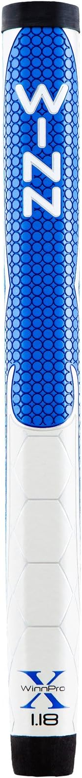 Winn Pro X Putter Grips, 1.18-Inch, Blue/Gray