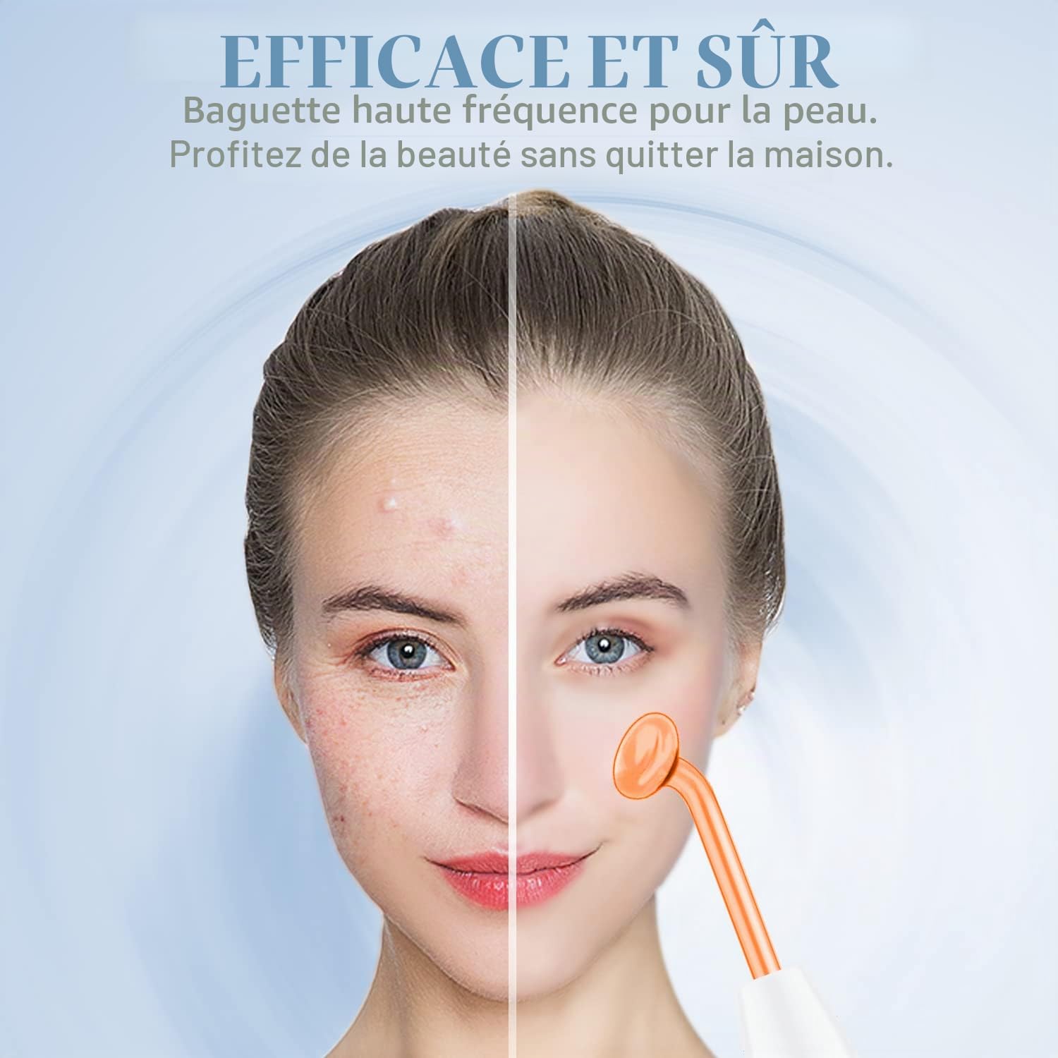 Appareil Haute Frequence Esthetique - TUMAKOU Appareil Visage Avec 4 Electrodes pour Soins pour le Visage - Pour l'acné, le Raffermissement et les Rides | Avec 4 Electrodes pour Soins pour le Visage - Pour l'acné, le Raffermissement et les Rides