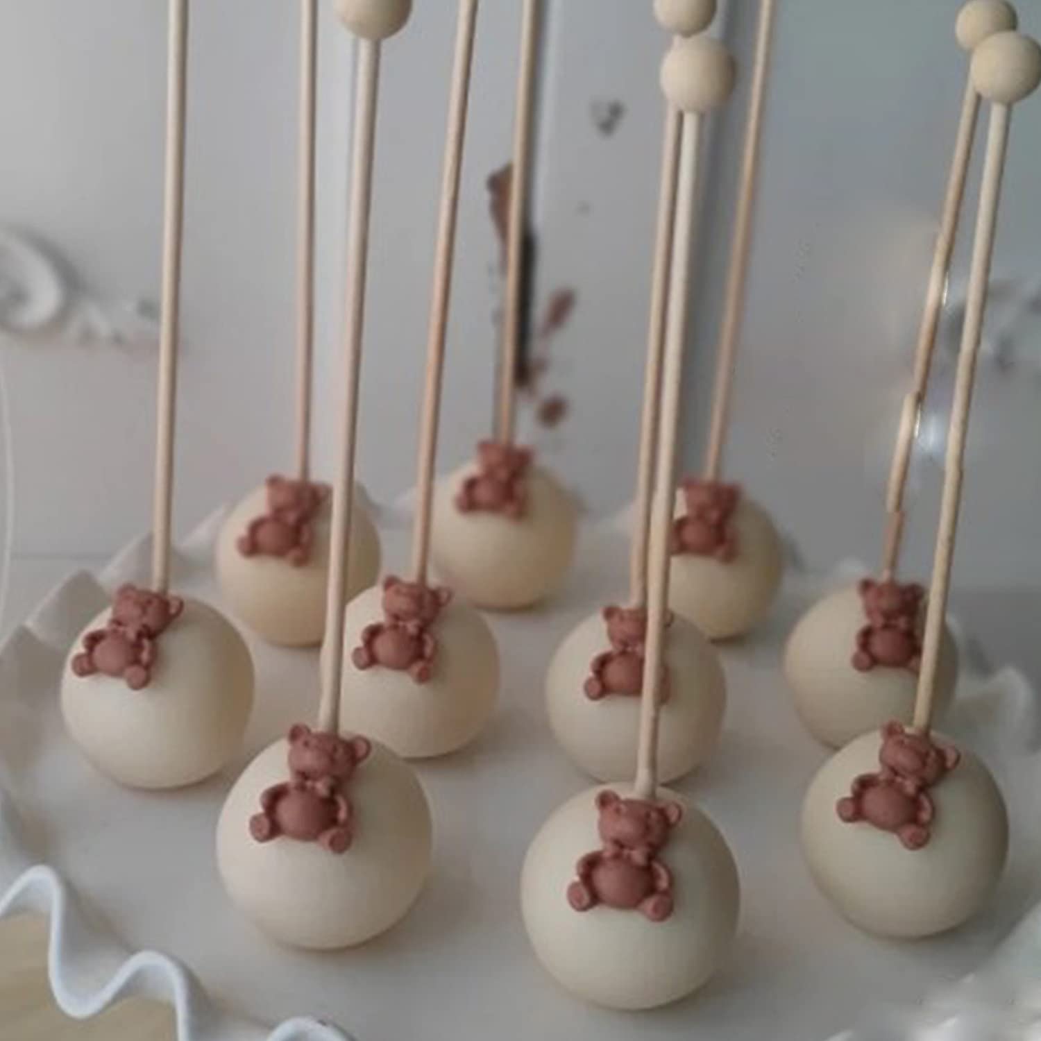 Mujiang Juego de 4 moldes de silicona para fondant con diseño de cabeza de gato, zorro, unicornio, oso, para fondant, pasta de goma, caramelo, chocolate, decoración de tartas