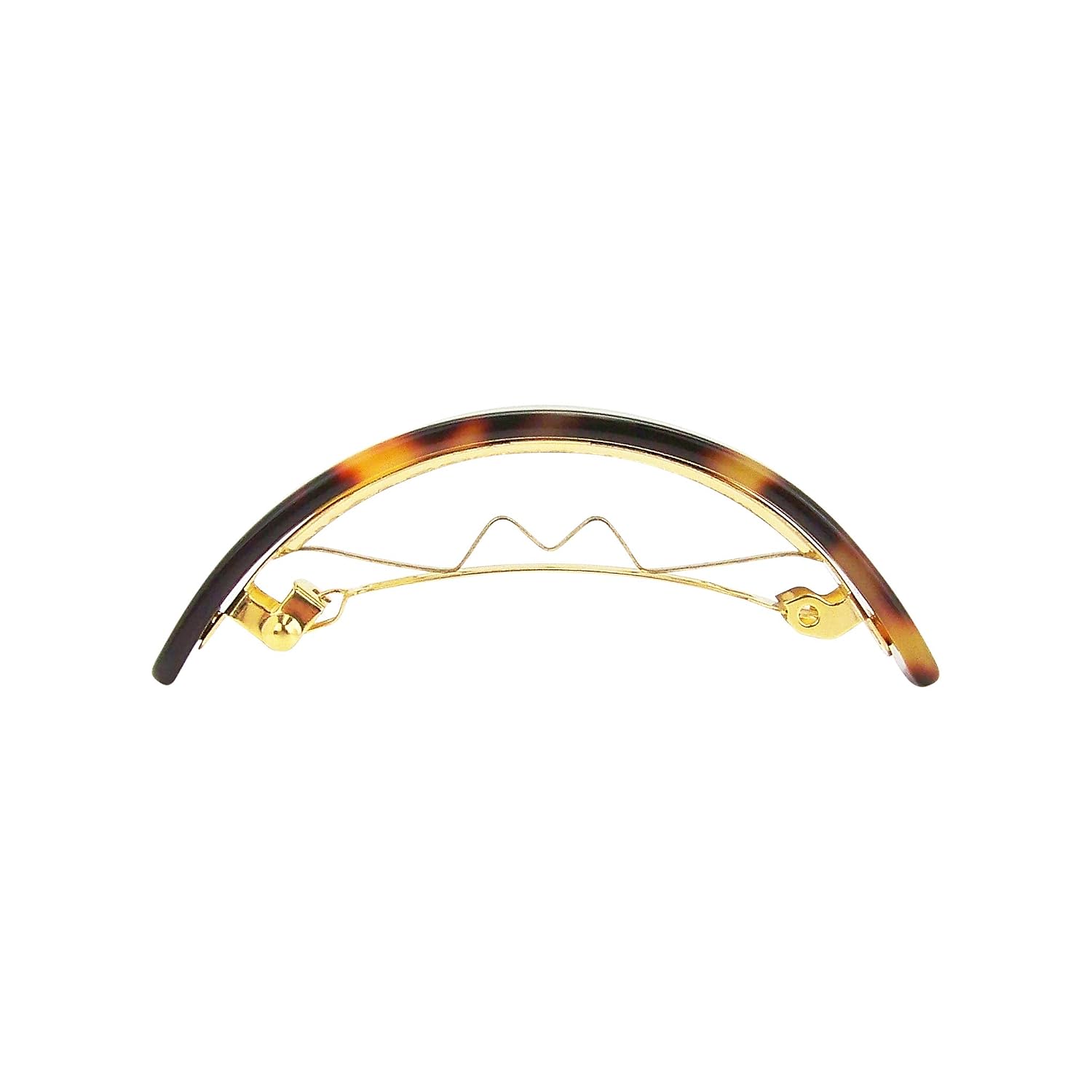 Ficcare Dome French Acetate Barrette in Yellow Tokyo