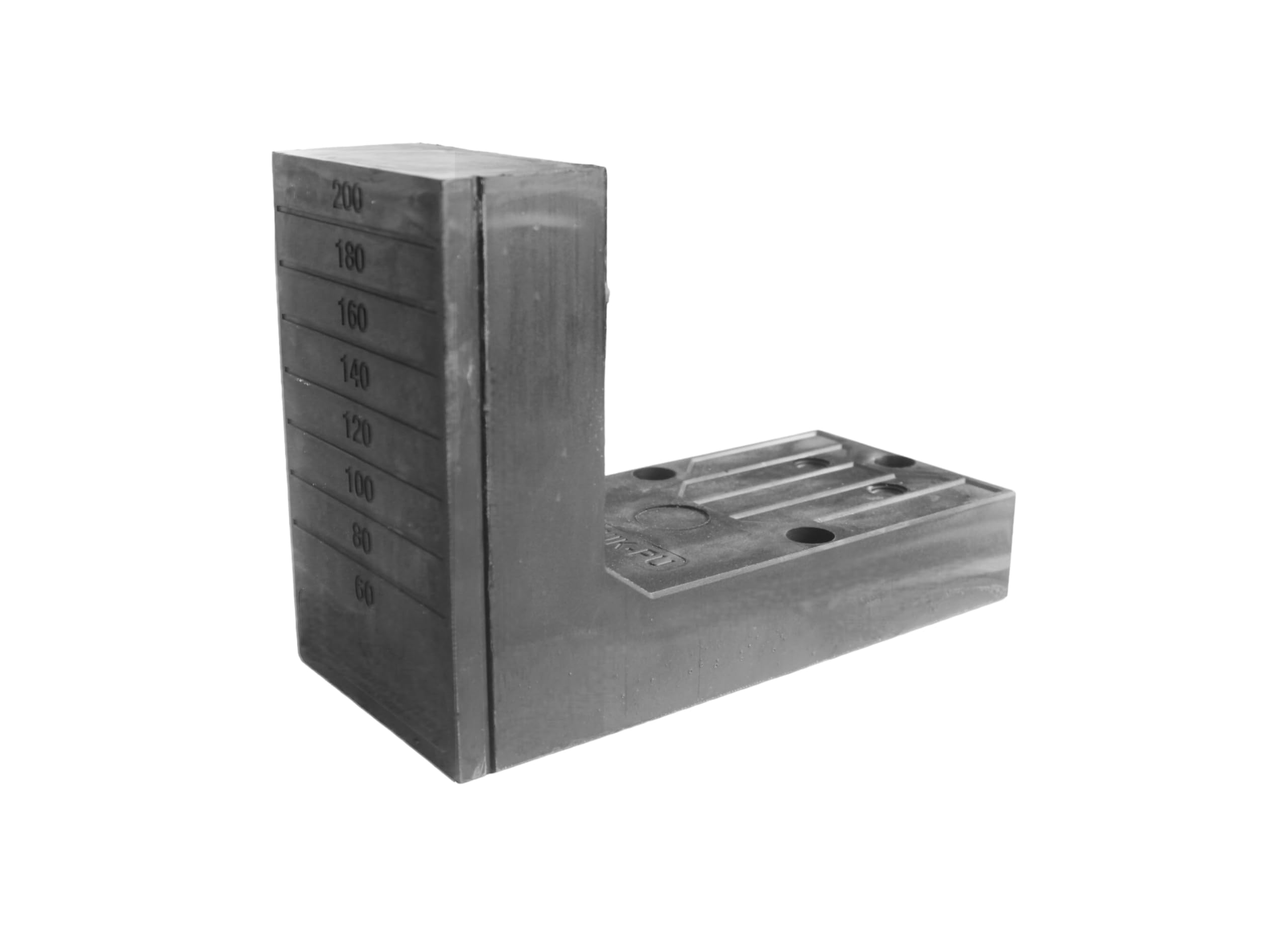 Equerre de fixation TRAWIK PU 60-200mm pour déport de garde corps en tableau et façade, rail de volet coulissant, gond de volet (ITE)