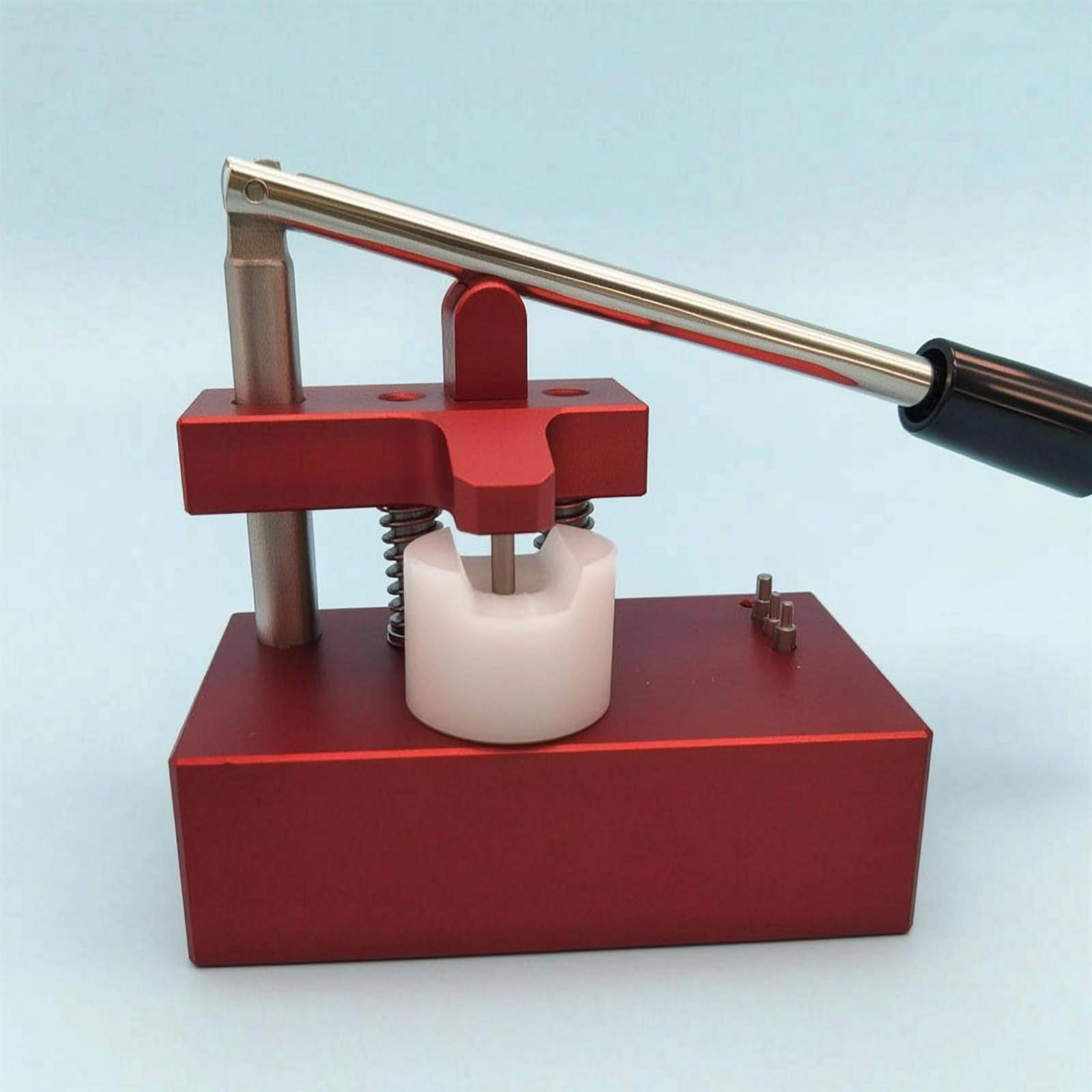 Estrattore Tubi Orologio in Metallo Attrezzo Precisione Orologio Impugnatura Nera Strumento Manuale per Orologiai, Laboratorio di Orologeria