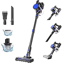 NEWBULIG Cordless Vacuum Cleaner, Lightweight Stick Vacuum for Home with Anti-Tangle and LED Lights, Powerful Rechargeable Wireless Cleaners for Hardwood Floors Carpet Pet Hair