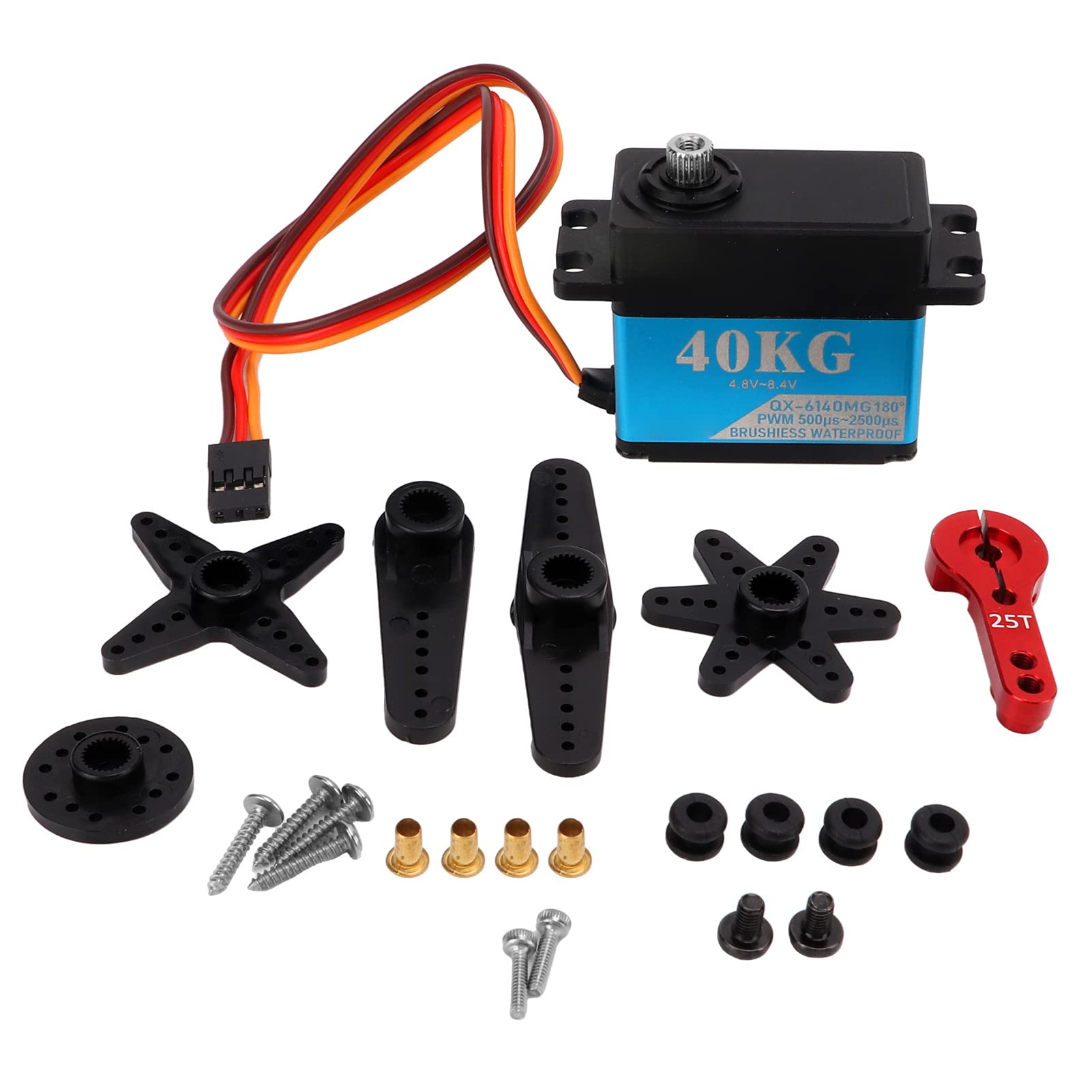 Serwo cyfrowe Mavaol RC Car 8,4 V 40 KG Wysoki moment obrotowy, całkowicie metalowe serwo kierownicy dla robotów pojazdów RC