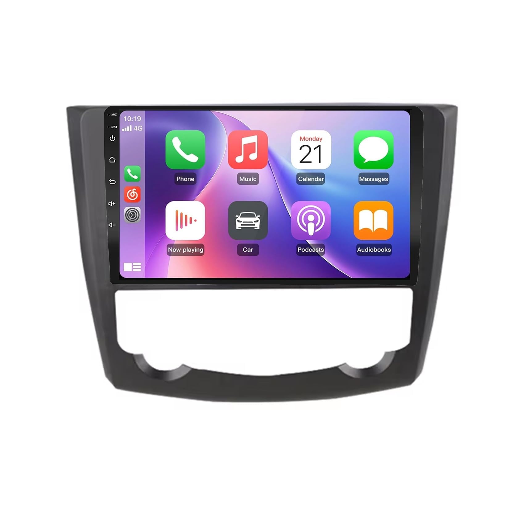 BCBSYCJP Car Radio with Wireless CarPlay Android Auto for Renault Kadjar 2016-2018 10 Inch Stereo Mirror Link Bluetooth with Android Auto Carplay Wireless WIFI FM GPS,8 Core 4+64G